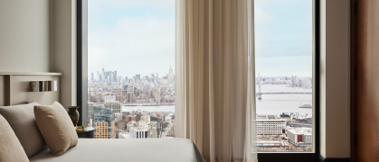 Bedroom at The Brooklyn Tower